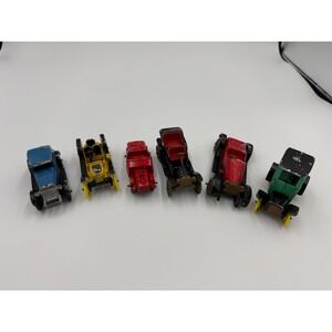 Lot of 6 Vintage Tootsietoy Diecast Roadster Coupe Model A Model T Stutz Bearcat